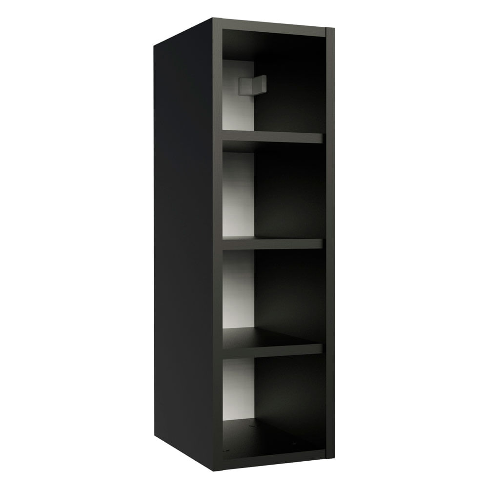 Adega 20 cm com 4 Nichos para Cozinhas Preto Madesa
