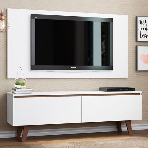 Rack Madesa Le Mans e Painel para TV até 55 Polegadas 2 Portas Branco