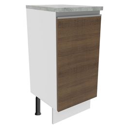 Balcão Madesa Glamy 35 cm 1 Porta Branco/Rustic