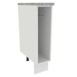 Balcão Porta-Pano 20 cm (Com Tampo) para Cozinhas Branco Madesa