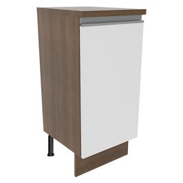 Balcão Madesa Glamy 35 cm 1 Porta Rustic/Branco
