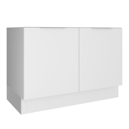 Balcão Gabinete de Pia Madesa Stella 2 Portas (Sem Tampo e Pia) Branco