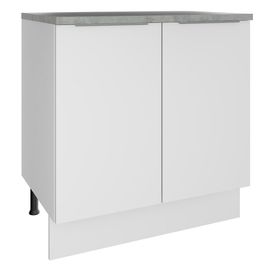 Balcão Madesa Stella 80 cm 2 Portas Branco