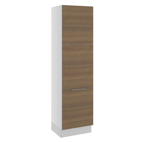 Paneleiro Madesa Stella 60 cm 3 Portas Branco/Rustic