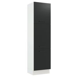 Paneleiro Madesa Agata 60 x 60 cm 3 Portas Branco/Preto