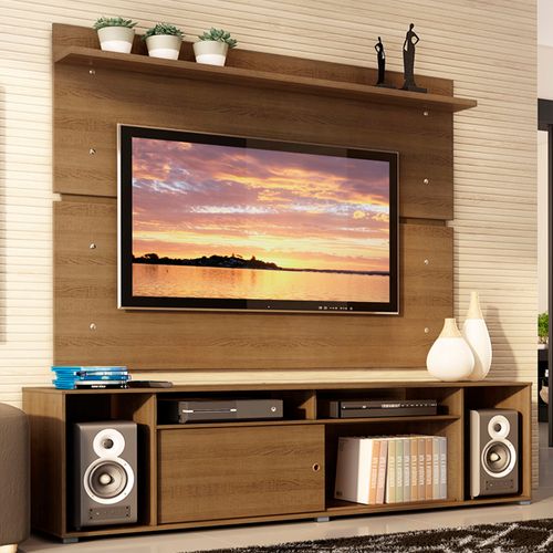 Rack Madesa Cancun e Painel para TV até 65 Polegadas Rustic