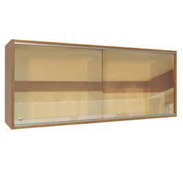 Armário Aéreo Madesa 2 Portas de Correr Vidro Reflex para Cozinhas Glamy, Lux, Agata e Reims Rustic