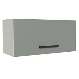 Armário Aéreo de Cozinha Madesa Agata 70 cm 1 Porta Basculante Branco/Cinza