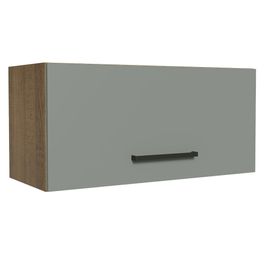 Armário Aéreo de Cozinha Madesa Agata 70 cm 1 Porta Basculante Rustic/Cinza