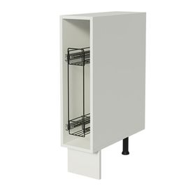 Balcão Porta-Temperos 20 x 60 cm (Sem Tampo) para Cozinhas Branco Madesa
