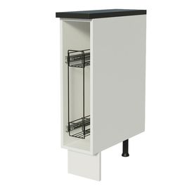 Balcão Porta-Temperos Madesa Acordes 100% MDF 20 cm (Com Tampo) Branco