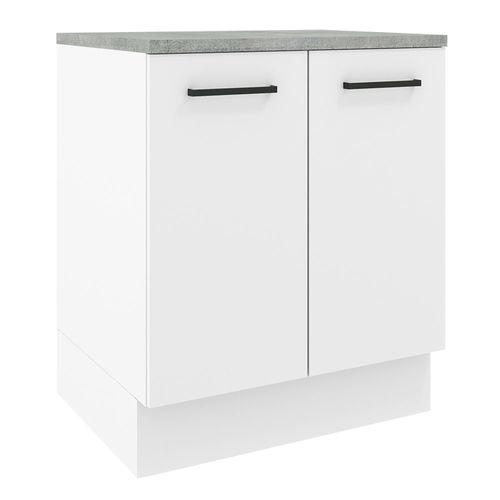 Balcão de Cozinha Madesa Agata 70 cm 2 Portas Branco