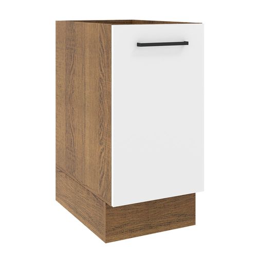 Balcão Madesa Agata 40 x 60 cm 1 Porta (Sem Tampo) Rustic/Branco