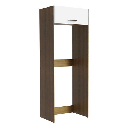 Porta Geladeira Madesa Agata 1 Porta Basculante Rustic/Branco
