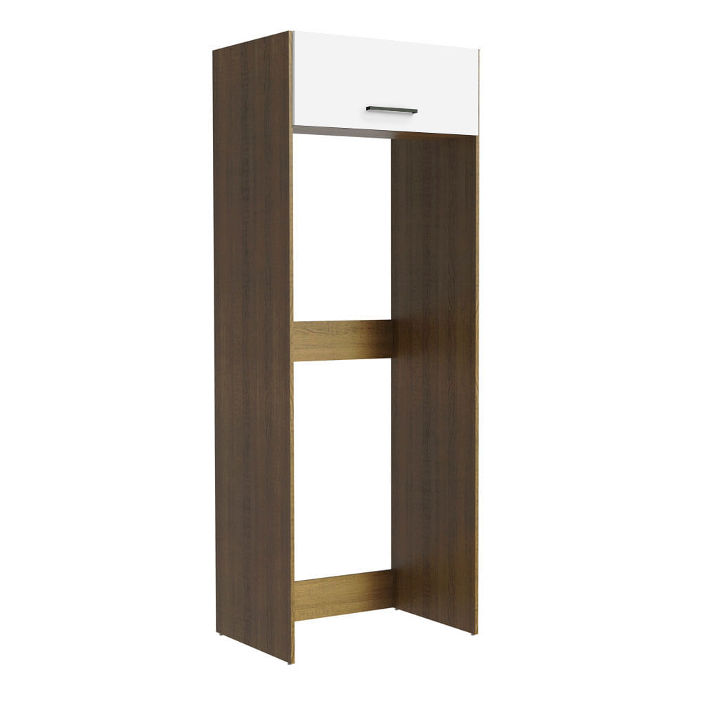 Porta Geladeira Madesa Agata 1 Porta Basculante Rustic/Branco