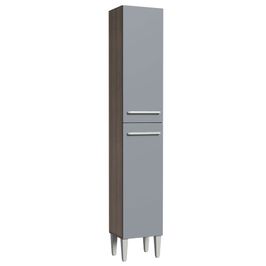 Paneleiro Madesa Emilly 2 Portas Rustic/Cinza