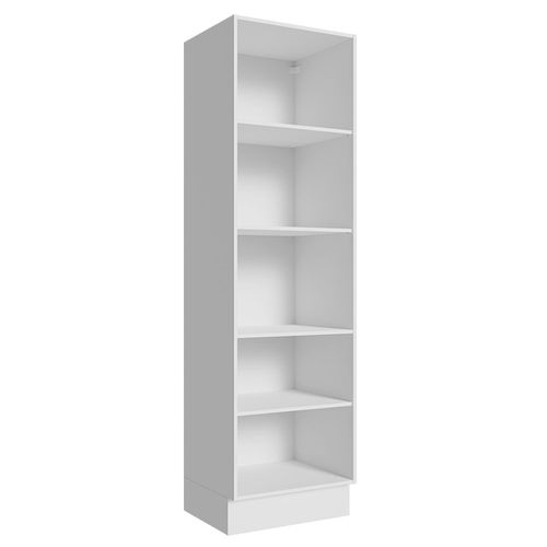 Paneleiro 100% MDF 60 cm com Nichos Abertos para Cozinha Madesa Acordes Branco