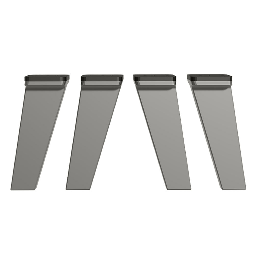 Kit com 4 Pés de Polipropileno para Cozinhas Nice Madesa
