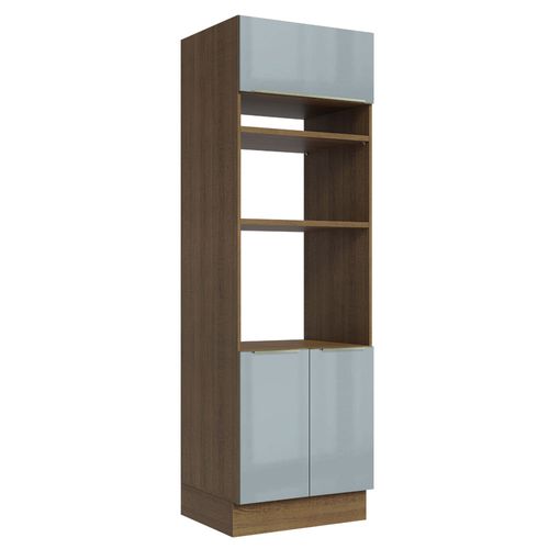 Torre Quente Madesa Lux 70 cm 3 Portas Rustic/Cinza