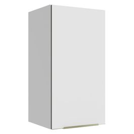 Armário Aéreo Madesa Lux 35 cm 1 Porta Branco/Branco Veludo