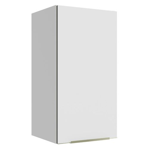 Armário Aéreo Madesa Lux 35 cm 1 Porta Branco/Branco Veludo