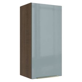 Armário Aéreo Madesa Lux 40 x 83 cm 1 Porta Rustic/Cinza