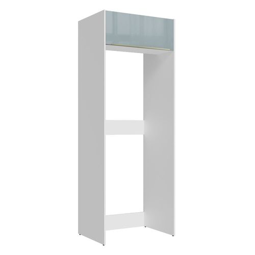 Porta-Geladeira Madesa Lux 1 Porta Basculante Branco/Cinza