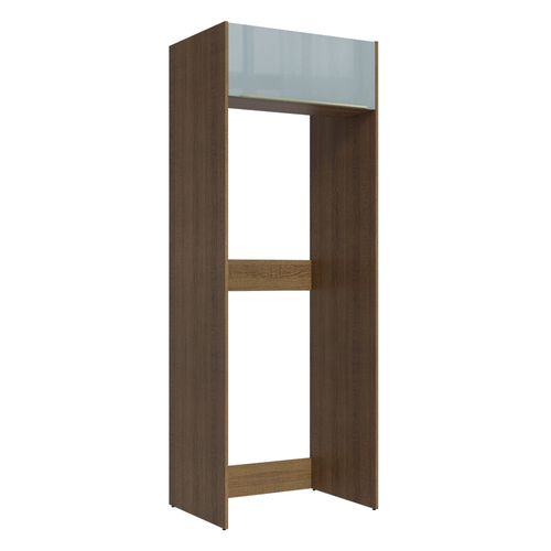 Porta-Geladeira Madesa Lux 1 Porta Basculante Rustic/Cinza