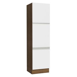 Paneleiro Madesa Glamy 60 cm 3 Portas Rustic/Branco