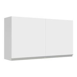 Armário Aéreo Madesa Glamy 120 cm 2 Portas Branco