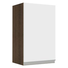 Armário Aéreo Madesa Glamy 40 cm 1 Porta Rustic/Branco