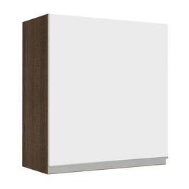 Armário Aéreo Madesa Glamy 60 cm 1 Porta Rustic/Branco