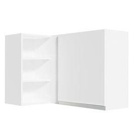 Armário Aéreo de Canto Madesa Glamy 1 Porta para linha de 60 cm de profundidade Branco