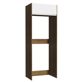 Porta-Geladeira Madesa Glamy 1 Porta Basculante Rustic/Branco
