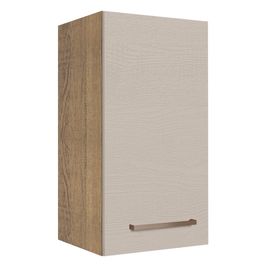 Armário Aéreo 35 cm 1 Porta Rustic/Crema Agata Madesa