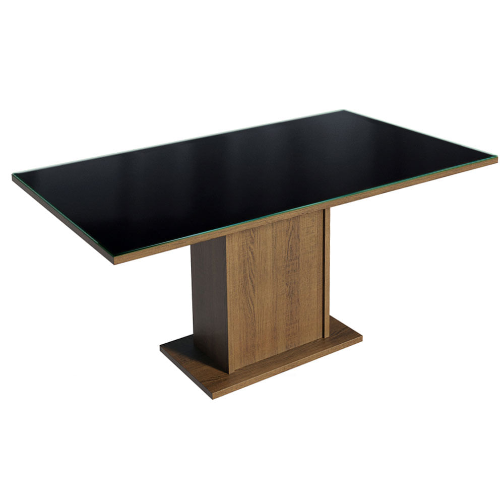 Compre conjunto sala de jantar: mesa tampo de vidro e 6 cadeiras - Madesa  Móveis