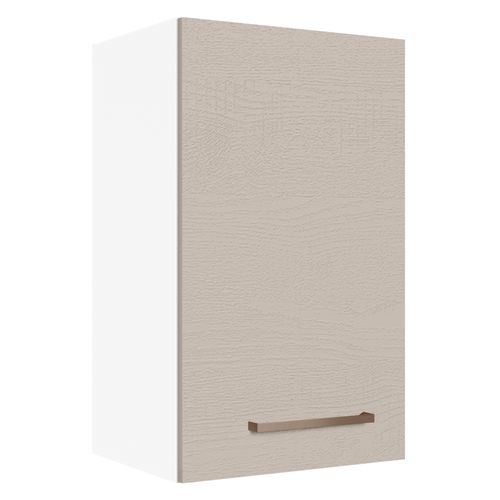 Armário Aéreo 40 cm 1 Porta Branco/Crema Agata Madesa