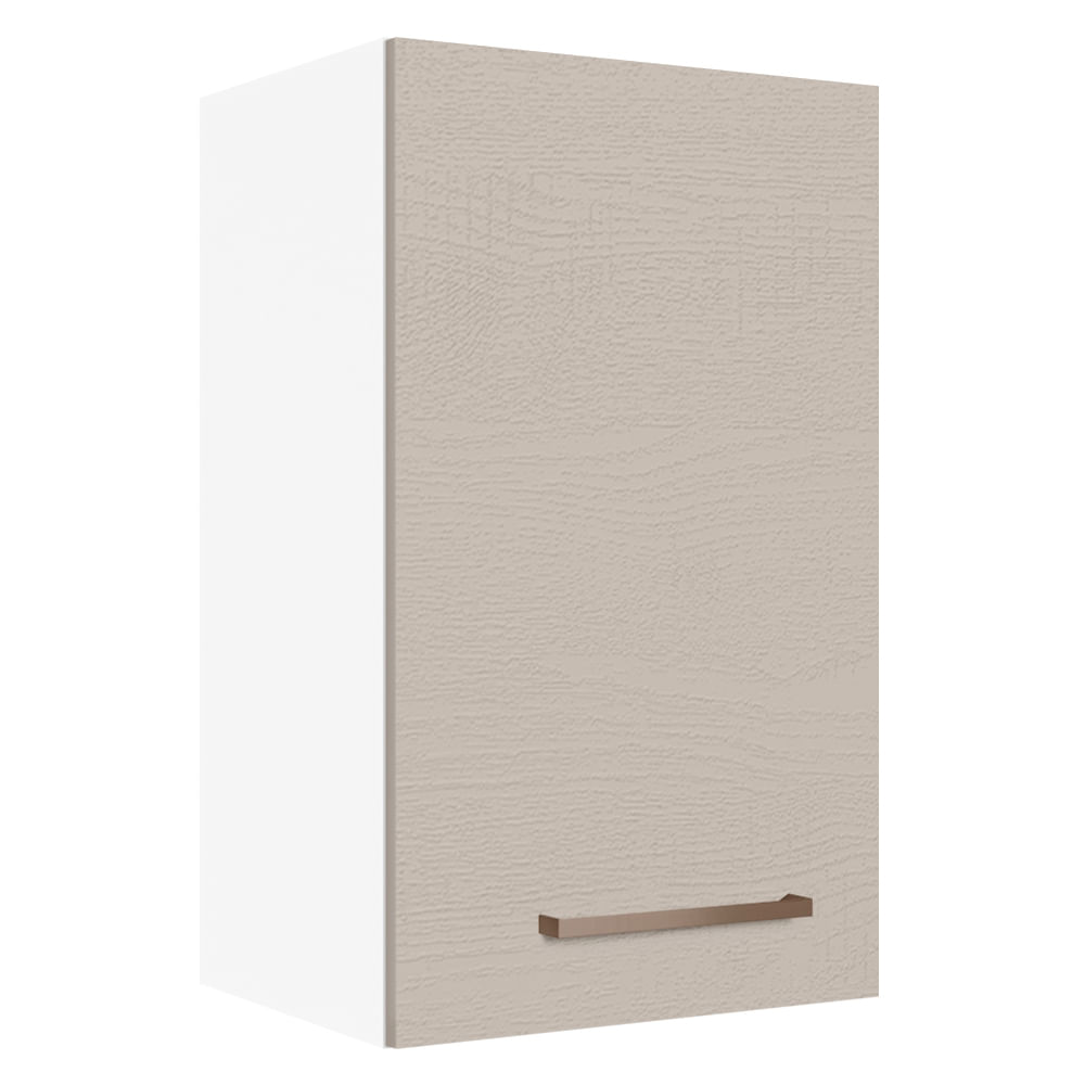 Armário Aéreo 40 cm 1 Porta Branco/Crema Agata Madesa