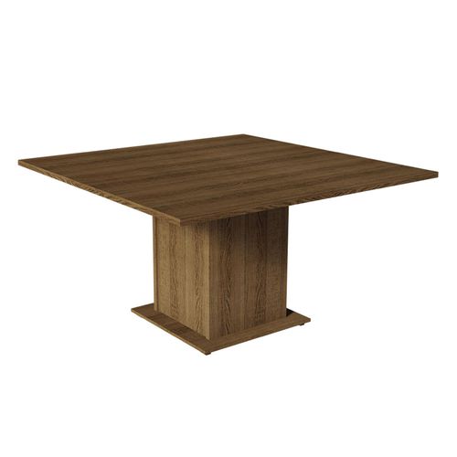 Mesa de Jantar Madesa Quadrada Tampo de Madeira 5286A Rustic