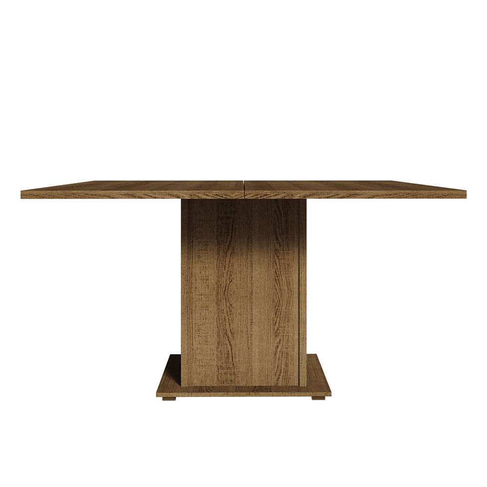 Mesa de Jantar Madesa Quadrada Tampo de Madeira 5286A Rustic