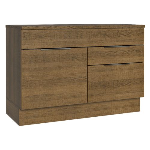 Balcão Gabinete 120 cm 1 Portas e 2 Gavetas (Com Tampo) Rustic Stella Madesa