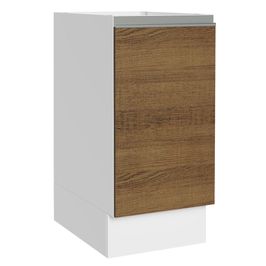 Balcão Cozinha 35 x 60 cm 1 Porta (Sem Tampo) Branco/Rustic Glamy Madesa