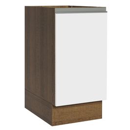 Balcão Cozinha 40 x 60 cm 1 Porta (Sem Tampo) Rustic/Branco Glamy Madesa