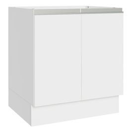 Balcão Cozinha 70 x 60 cm 2 Portas (Sem Tampo) Branco Glamy Madesa