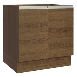 Balcão Cozinha 80 x 60 cm 2 Portas (Sem Tampo) Rustic Glamy Madesa