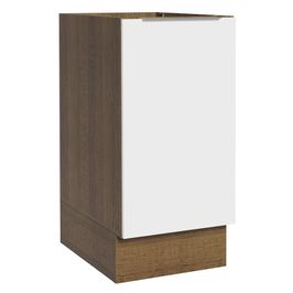 Balcão Cozinha 35 x 60 cm 1 Porta (Sem Tampo) Rustic/Branco Stella Madesa