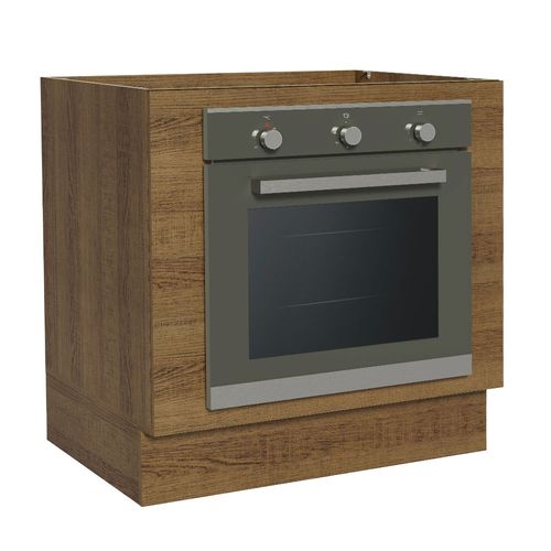 Balcão para Forno de Embutir 80 x 60 cm Sem Tampo Rustic Glamy, Lux, Stella Madesa