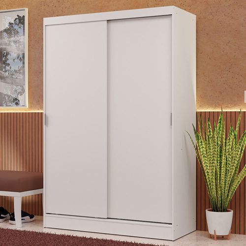 Guarda-Roupa 2 Portas de Correr Branco Max Madesa