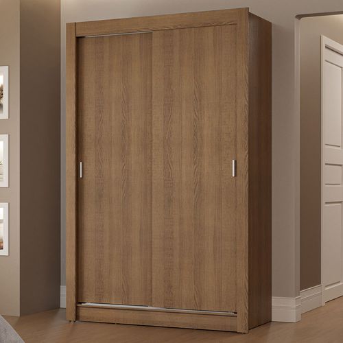 Guarda-Roupa Solteiro 2 Portas de Correr 2 Gavetas Rustic Vivare Madesa