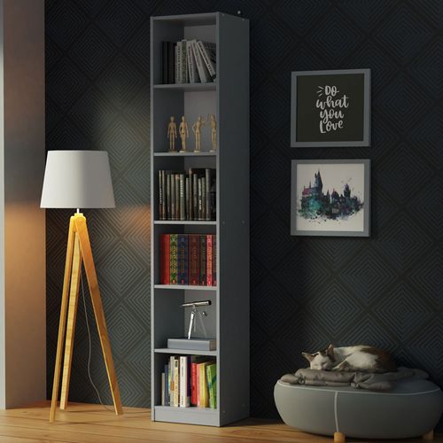 Estante Livreiro com 6 Nichos Cinza 6906 Madesa XP